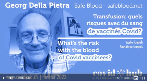 Safe Blood, réseau de donneurs non-vaccinés | Georg Della Pietra chez covidhub.ch